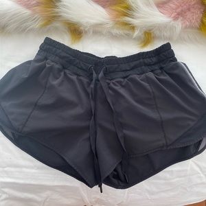 Lululemon Black Hotty Hot Low-Rise 2.5” Shorts